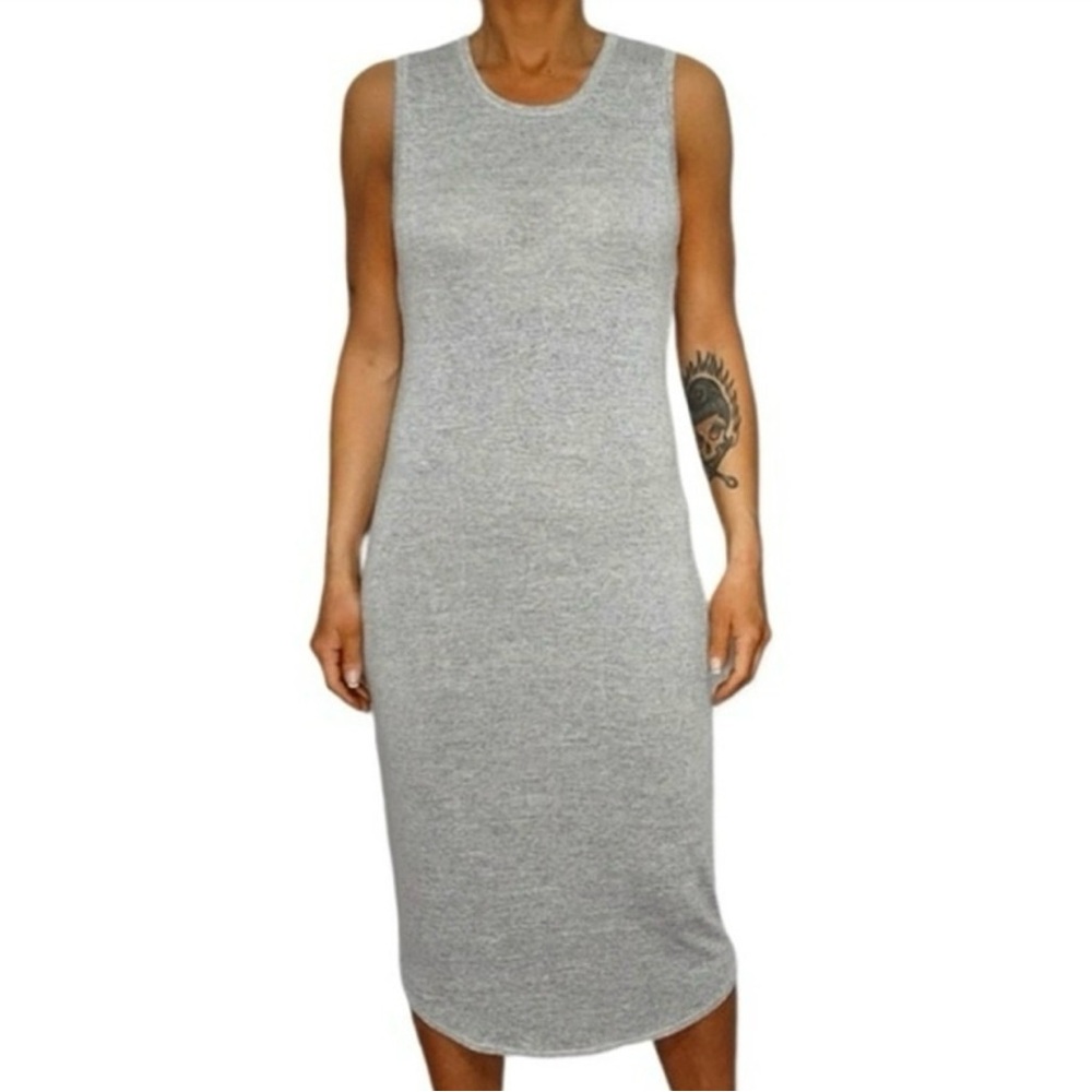 Aritzia Wilfred Free - Midi Dress Heather Grey (S)